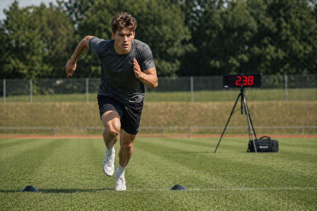 zeitmessung beim athletic speedtest